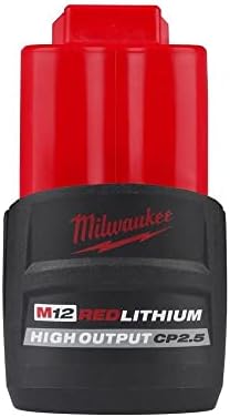 Milwaukee 48-11-2425 M12 REDLITHIUM HIGH Output CP 2.5Ah Battery
