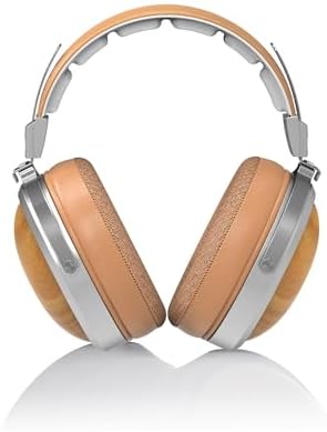 FiiO FT1 Closed-Back Over-Ear Nanowood Fiber Composite Diaphragm Wired Hi-Fi Headphones, Detachable Cable, American Black Walnut Wood Ear Cups for Home, Studio, Recording (Beech)
