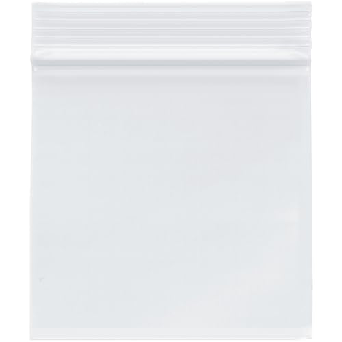 Plymor 4" x 4" (Case of 1,000), 4 Mil Heavy Duty Zipper Reclosable Plastic Bags