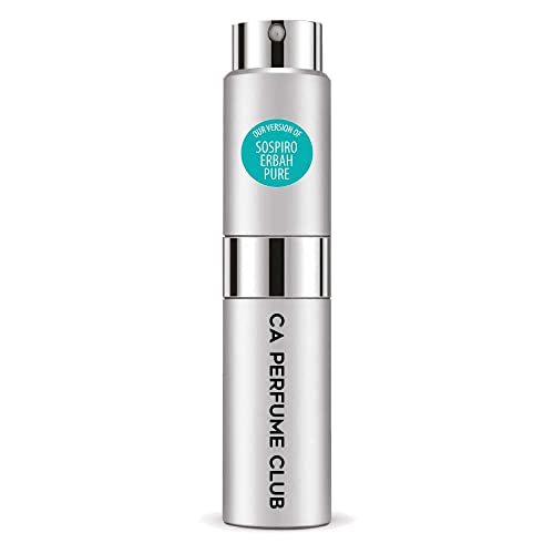 CA Perfume Impression of Sospiro Erbah Pure For Women & Men Replica Version Fragrance Dupes Concentrated Long Lasting Eau de Parfum Spray Refillable Atomizer Bottle 0.27 Fl Oz/8ml-X1