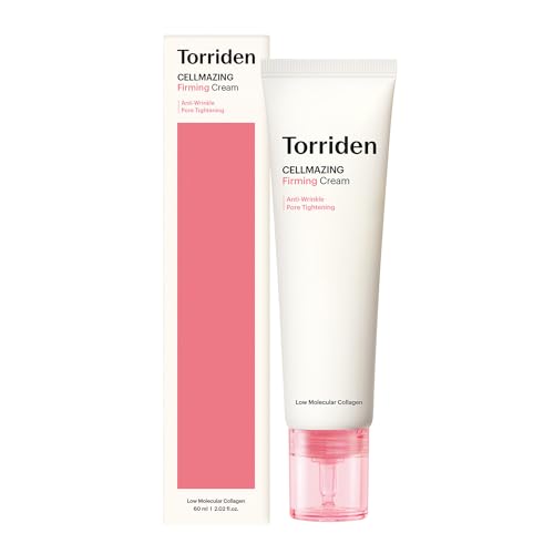 Torriden CELLMAZING Collagen Firming Cream 60ml (2.02 fl.oz.) | Improving Saggy Pore and Wrinkle | 5D Collagen Complex, Amino Acid Complex, Peptide