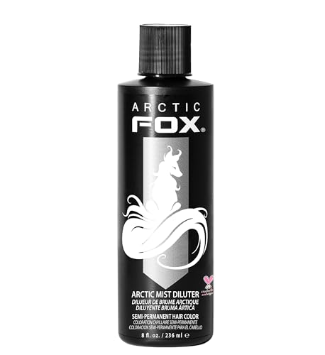 ARCTIC FOX Vegan and Cruelty-Free Semi-Permanent Hair Color Dye (8 Fl Oz, ARCTIC MIST DILUTER)