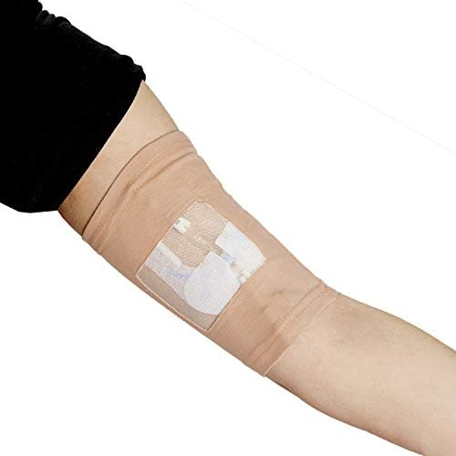 Care+Wear PICC Line Cover – Ultra-Grip PICC Line Sleeve for Upper or Lower Arm with Mesh Viewing Window, Provides Improved Comfort and Security for PICC Line Coverage