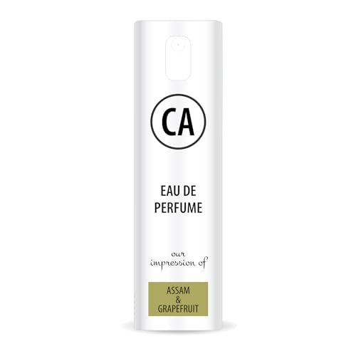 CA Perfume Impression of Jo M Assam & Grapefruit For Men Eau de Parfum Spray Atomizer Bottle 0.33 Fl Oz-X1