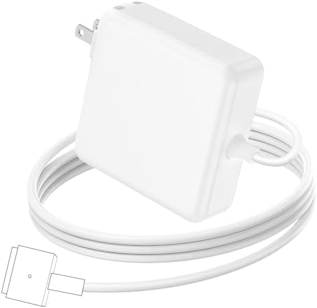 Mac Book Air Charger Replacement, 45W Power T-tip Magnetic DC Connector Adapter for Mac Book Air 11 inch and 13 inch (Between 2012-2017)