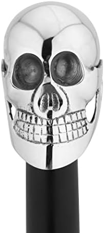 Ajuny Wooden Walking Stick for Men Women Seniors Lightweight Detachable Handmade Cane with Decorative Brass Handle Unique Gift for Adults