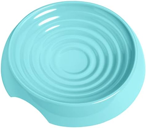 CatGuru Cat Bowls, Whisker Friendly Cat Food Bowl for Indoor Cats, Reliefs Whisker Fatigue, Wide Pet Bowl, Non Slip Pet Feeding Bowls, Shallow Kitten Dish (Aruba)