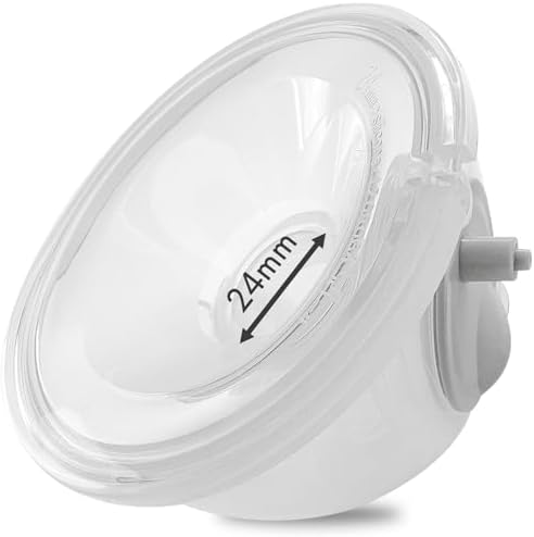 S9/S12 Baby CaraCups Wearable Milk Collection for 99.9% Separable Electric Breast Pumps, Hands Free Milk Collector Cup Set, Compatible with Spectra, Medela, Lansinoh, Accessories Replacement (24 mm)