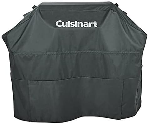 Cuisinart Heavy-Duty 4-5 Burner Gas Grill Cover, Fade, UV and Weather Resistant, Durable and Convenient All Weather Cover with Drawstrings and Buckle Straps