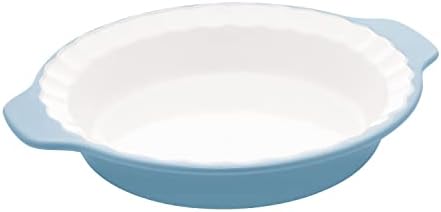 KitchenAid Pie Plate Vitrified Stoneware, 10.83in 12.52in 2.17in, Blue Velvet
