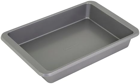 KitchenAid 9 x 13-In Nonstick Aluminized Steel Cake Pan, Dishwasher Safe, Contour Silver