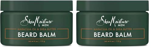 SheaMoisture Mens Beard Balm, All Natural ingredients, Made With Maracuja Infused Shea Butter, Shape-Smooth & Define, 4 Ounce (M-BB-2949) (Pack of 2)