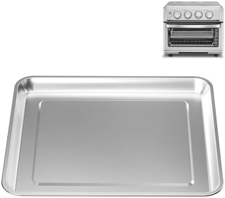 Stainless Steel Baking Tray Compatible with Cuisinart Toaster Oven Tray, Suitable for Cuisinart Air Fryer TOA-060/65