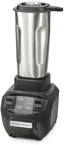 Hamilton Beach Commercial HBB255S Rio Stainless-Steel Bar Blender, 1.6 Horsepower, 32 Ounce Capacity, NSF Certified
