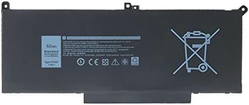 F3YGT Laptop Battery for Dell Latitude 7280 7290 7380 7390 7480 7490 Series PS28S PS28S001 PS28S002 P29S P29S001 P29S002 P73G P73G001 P73G002 451-BBYE 453-BBCF DM3WC DM6WC 2X39G KG7VF 7.6V 60WH