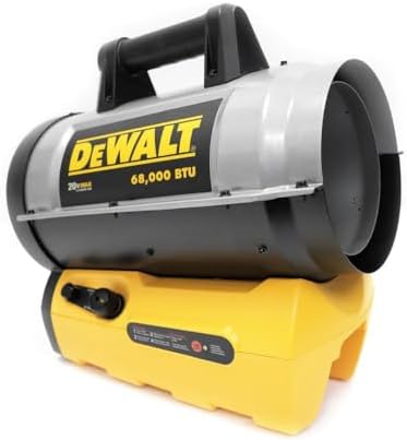 Dewalt 68,000 Btu Cordless Portable Forced Air Propane Heater