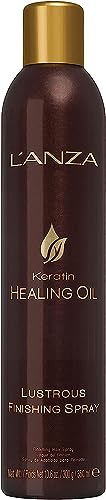 L'ANZA Keratin Healing Oil Lustrous Finishing Spray, Boosts Shine and Volume While Deeply Hydrating the Hair from Roots to Tips, For a Grease-free, Frizz-free, Relaxed Hair