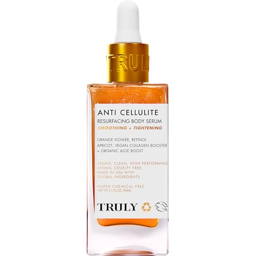 Truly Beauty Anti-Cellulite Serum-Better Than Cream-Helps Tighten Skin, Retinol Body Lotion Serum - Reduces Cellulite - Body Moisturizer Cream Serum - Compress Skin, Body Lotion Serum - 3.1 OZ