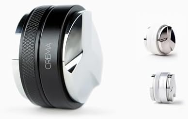 Crema Coffee Products | 53.3mm Coffee Distributor/Leveler & Hand Tamper | Fits 54mm Breville Portafilters | Double Sided, Adjustable Depth | Beautiful Espresso Hand Tampers