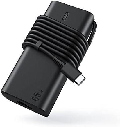 65W USB-C Charger Compatible with hp Chromebook x360 Lenovo Laptop Dell xps Laptop Chromebook Acer Laptop Spectre x360 Elite x2 G4 EliteBook x360 TPN-CA10 TPN-LA12 Type C Laptop Power Adapter