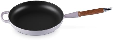 Le Creuset Enameled Cast Iron Alpine Wood Handle Fry Pan, 10.25", Shallot
