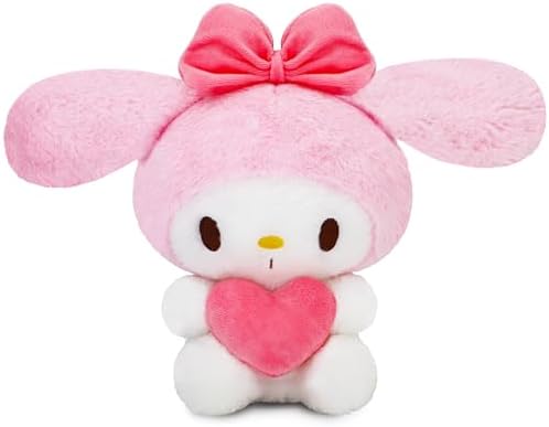 9" Cat Plush with Hearts Love, Kawaii Cat Stuffed Animal Pillow Soft Animal Stuffy Doll Toys Valentine’s Day Gifts for Girlfriend (Heart-D)