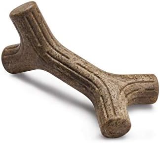 Benebone Puppy Maplestick Dog Chew Toy, Made in USA, Real Maple Wood Flavor, Small, Brown