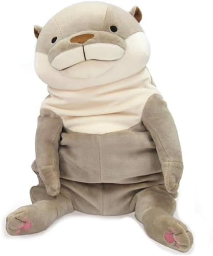 Shinada Global Ultra Soft Mochi Otter Plush – 11.8'' Adorable Stuffed Animal Pillow, Cute & Fluffy Otter Plush Toy for Kids & Adults, Birthday Gift & Bedroom Decor