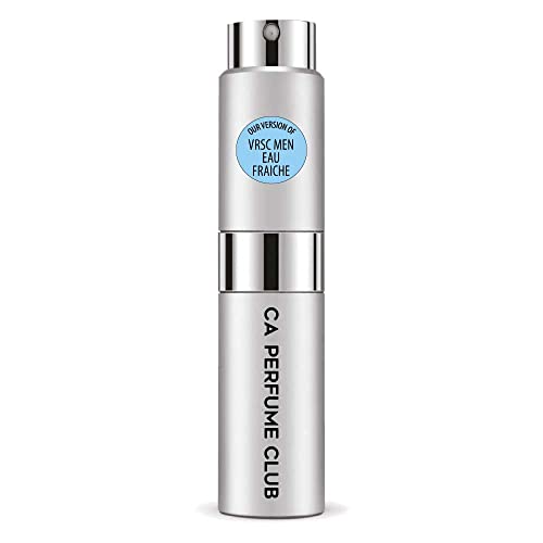 CA Perfume Impression of Vrsc Men Eau Fraiche For Men Replica Version Fragrance Dupes Concentrated Long Lasting Eau de Parfum Spray Refillable Atomizer Bottle 0.27 Fl Oz/8ml-X1