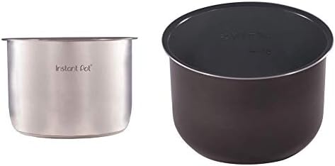 Instant Pot Stainless Steel and Ceramic Inner Cooking Pots, 8-Qt