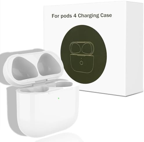 Charging Case Compatible with Airpods 4rd (2024), Type C Charging case for Air-pods 4rd, Wireless Charging case Replacement with Bluetooth Pairing Sync Button