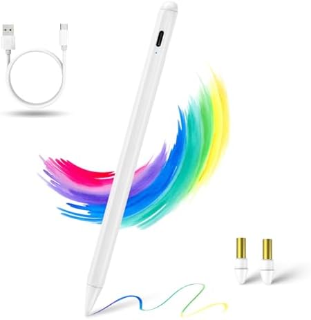 iPad 10th Generation Pencil A8 for iPad Apple Pencil,Palm Rejection Tilt Fast Charging iPad Pen for iPad 10/9/8 Gen,iPad Mini 6th Gen,iPad Air 5th/4th Gen,iPad Pro 11/12.9 inch,White