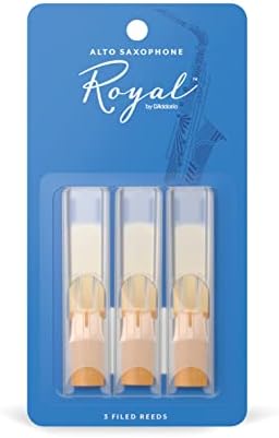 D'Addario Royal Alto Saxophone Reeds, Strength 1.5, Pack of 3