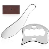 Rylpoint Guasha Massage Tool, Grade Stainless Steel Scraping Tool for Soft Tissue Scraping,Upgrade Massage Tool, Physical Therapy Stuff,Used for Back, Legs, Arms,Neck,Shoulder,Gua sha,Gua sha Tool