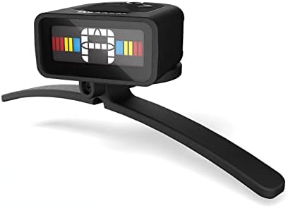 D'Addario Accessories Micro Banjo Tuner - Multi-color display - Digital Tuner - Non Marring Hoop Bracket - Fast & Accurate Tuning - Visual Metronome