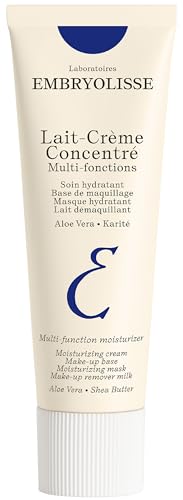 Embryolisse Lait-Crème Concentré, Multifunction Daily Moisturizer, Primer, and Makeup Remover, Suitable for All Skin Types. French Face Cream With Shea Butter & Aloe Vera