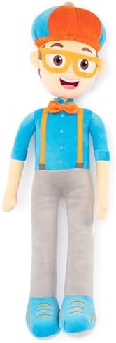 Blippi Plush Pillow Buddy - Super Soft Kids Character Pillow - Polyester Microfiber, 24 Inches