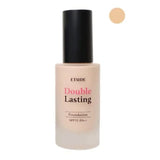 ETUDE New Double Lasting Foundation (Tan) SPF35/ PA++| High Coverage Weightless Foundation | 24-Hours Lasting Double Cover | Magnet-Like Adherence without Stickiness | Makeup Base