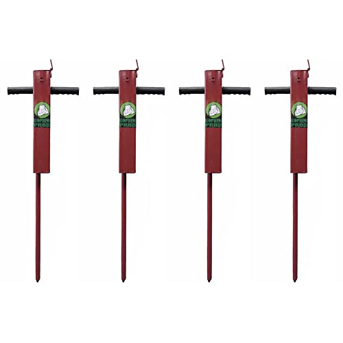 Rugged Ranch Professional Gopher Prod Tool, Red (4 Pack)