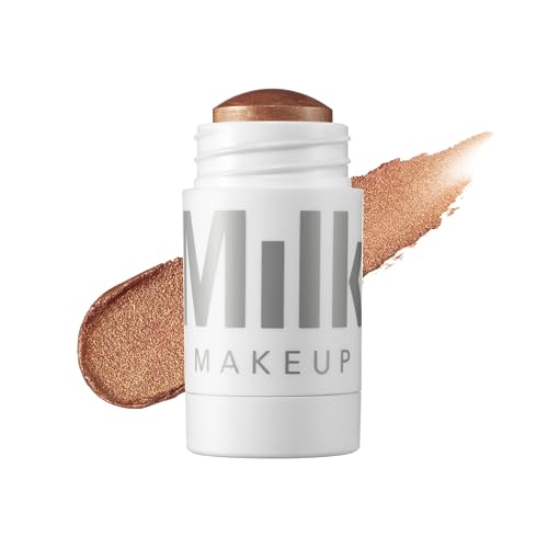 Milk Makeup Highlighter, Spark (Golden Copper) - 0.21 oz - Dewy Cream Highlighter Stick - Blendable & Buildable - 1,000 Swipes in Every Stick - All Skin Types - Vegan, Talc Free & Cruelty Free