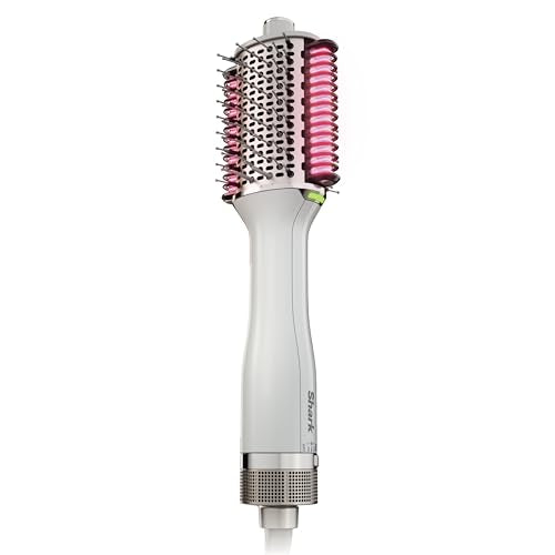 Shark HT202 SmoothStyle Heated Comb + Blow Dryer Brush, Dual Mode, for All Hair Types, Silk