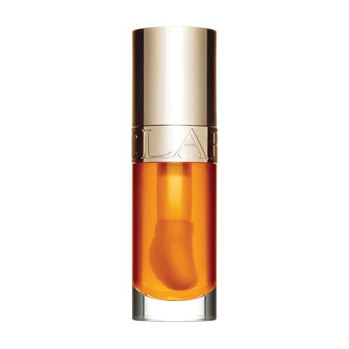 Clarins Lip Comfort Oil | Soothes, Comforts, Hydrates and Protects Lips | Sheer, High Shine Finish | Visibly Plumps | 93% Natural Ingredients | Organic Sweetbriar Rose Oil, Rich in Omega-6 and Omega-3