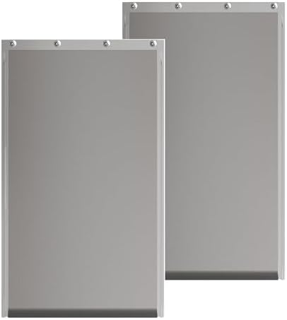 2PACK Medium Dog Door Replacement Flaps with Screws, Compatible with Petsafe Freedom PAC11-11038, Weather-Proof & Warp-Resistant, Dog and Cat Flap, 12 7/8'' × 8 1/8''