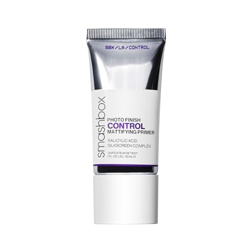 Smashbox Photo Finish Control Mattifying Makeup Primer| Salicylic Acid, Matte, Oil-Control, Vegan + Cruelty Free