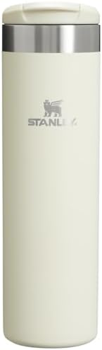 Stanley AeroLight Transit Bottle 20 oz | Locking Drink Through Lid | Leak Resistant Water Bottle or Coffee Travel Mug | Lightweight Insulated Stainless Steel | BPA-Free | Cream