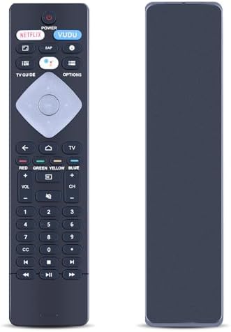 NH800UP BT800 Replacement Voice Assistance Remote Control for Philips Android ＆ Google Smart TV 43PFL5604/F7 43PFL5704/F7 50PFL5604/F7 50PFL5704/F7 55PFL5604/F7 55PFL5704/F7 65PFL5504/F7 65PFL5604/F7