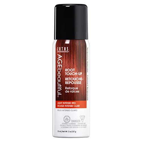 AGE beautiful Root Touch Up Hair Color Spray | Touch-Up Gray Concealer | Temporary Cover Up | Adds Volume & Covers Thinning Patches | Water, Sweat, Stain Resistant