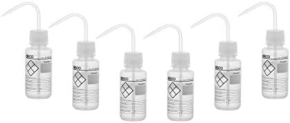 EISCO 2PK Chemical Wash Bottle, Blank Labels, 250ml - Wide Mouth, Self Venting, Low Density Polyethylene - Performance Plastics Labs