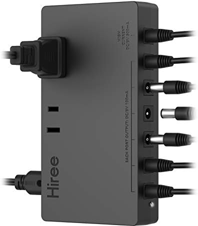 Guitar Pedal Power Supply 7 DC Output for 9V Effect Pedal Board with 2 AC Outlets for Charging Speaker, Musical Instruments