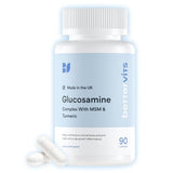 BETTERVITS Glucosamine Complex | Joints | Inflammation | Potent Doses | with Chondroitin, MSM, Turmeric